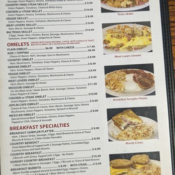 Joplin Café menu 1
