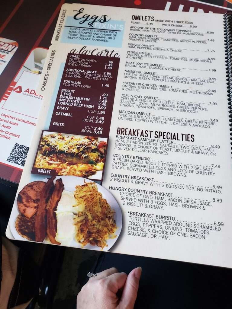 Joplin Café menu 4
